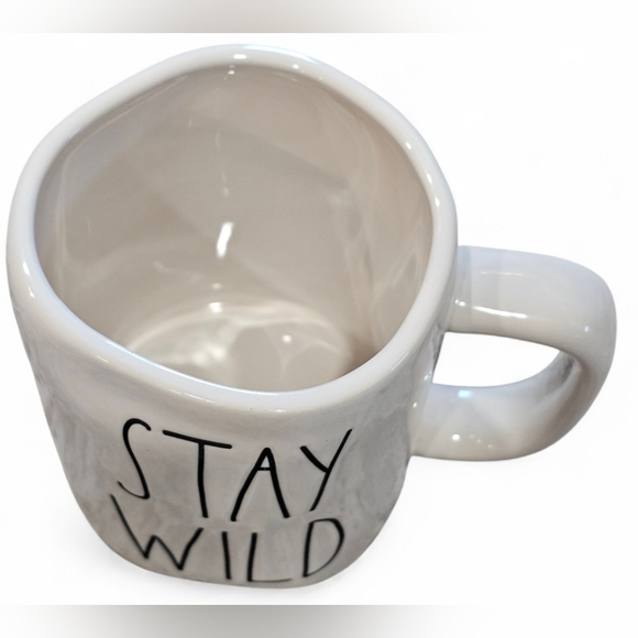 Rea Dunn Ceramic Mug with 'Stay Wild' Text. New With Out Tags - Picture 2 of 3